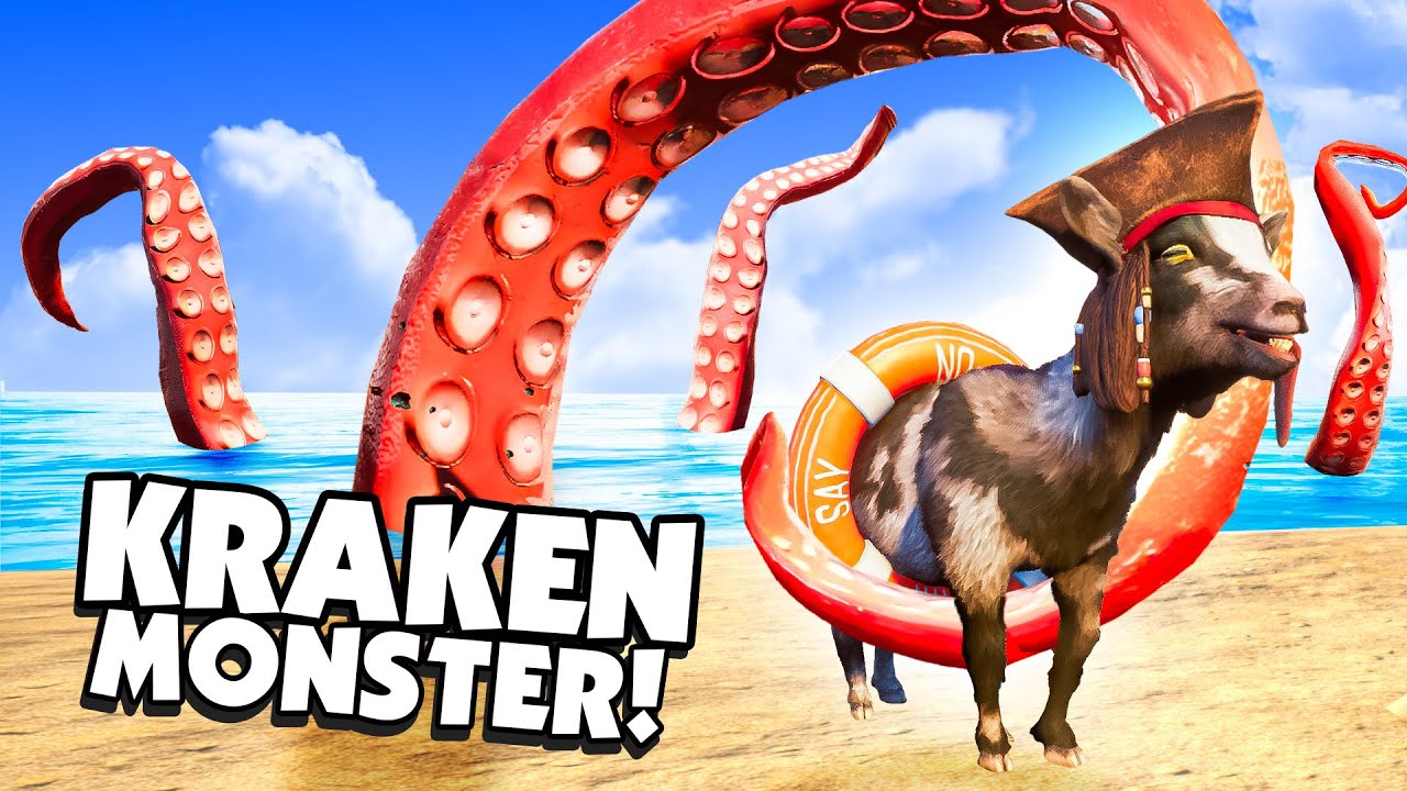 Морской монстр КРАКЕН — мой новый лучший друг! — Goat Simulator 3