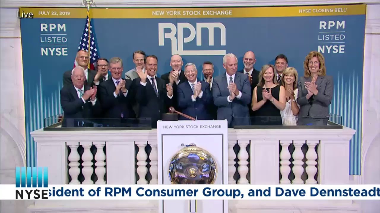 RPM INTERNATIONAL (NYSE: RPM) RINGS THE CLOSING BELL&reg;