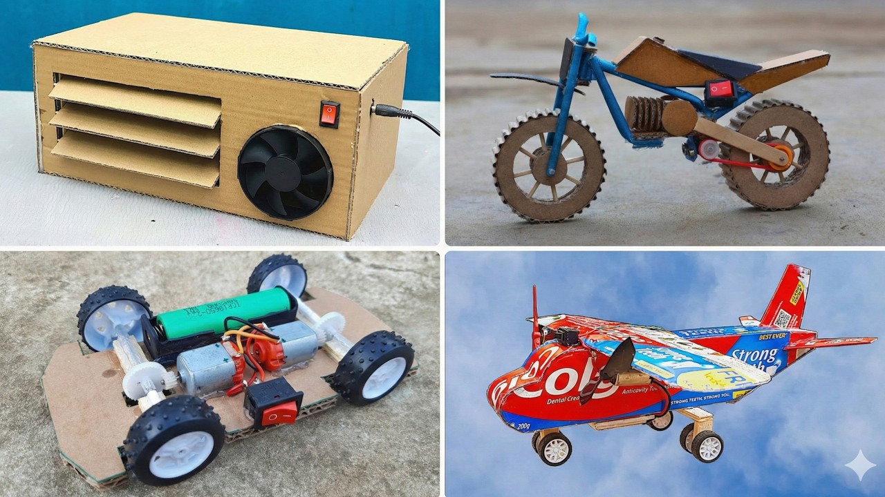 4 Amazing DIY Motor Projects You Can Make at Home! 🔥