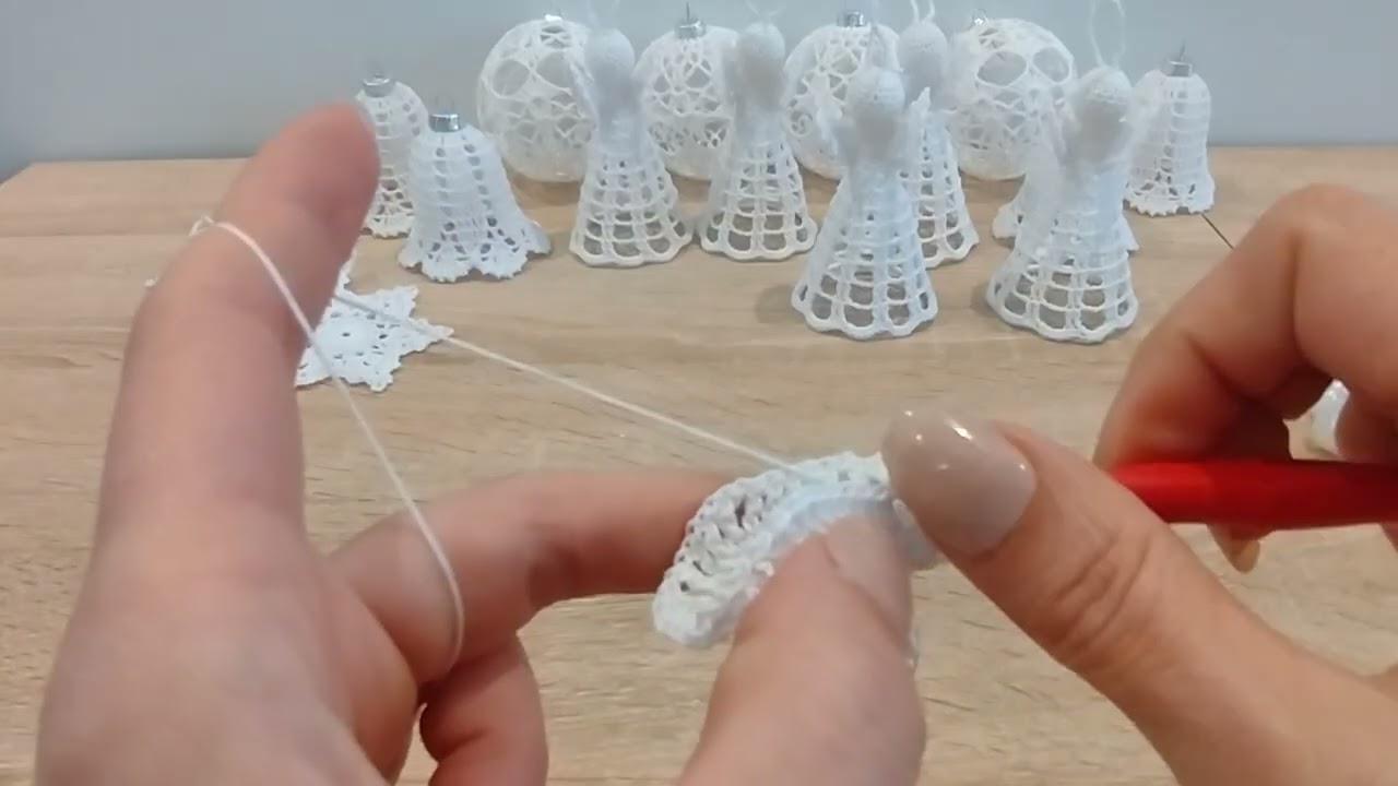 Szydełkowy aniołek 3D krok po kroku 