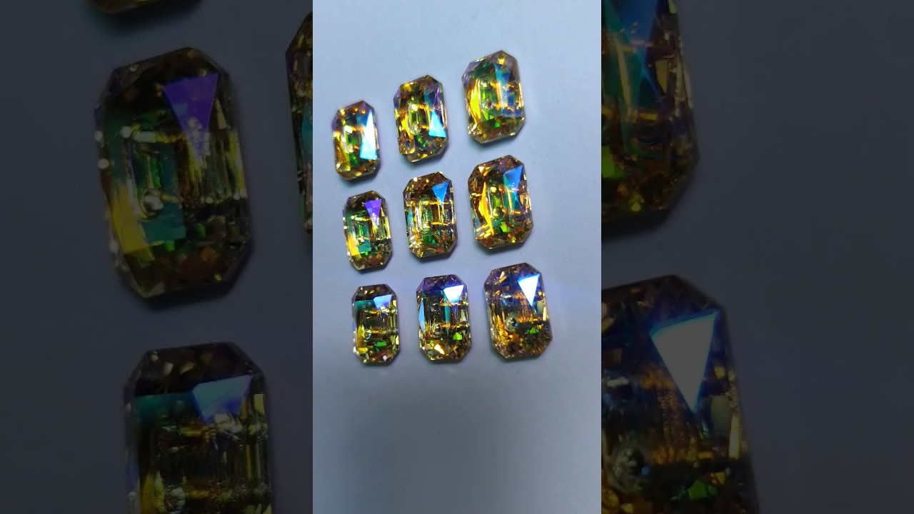 glass stone buttons