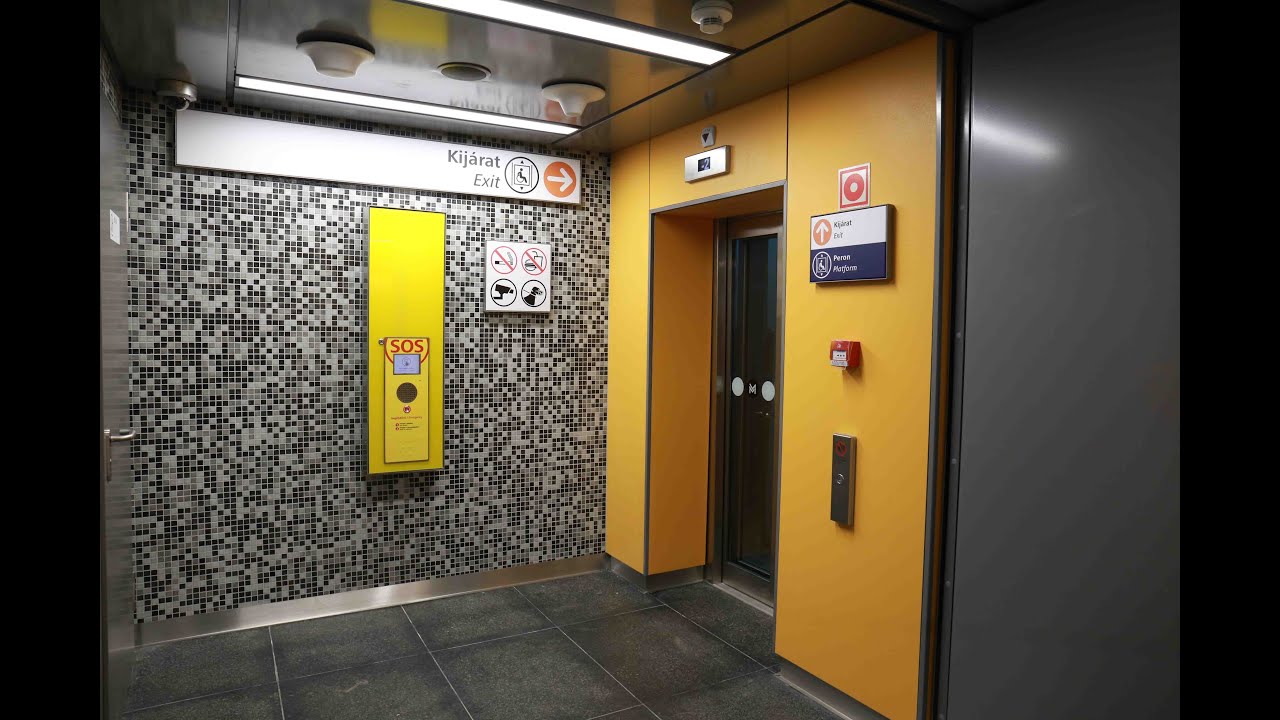 Az M3-as metróvonal Pöttyös utcai állomása felvonóinak átadása 2021.12.09.