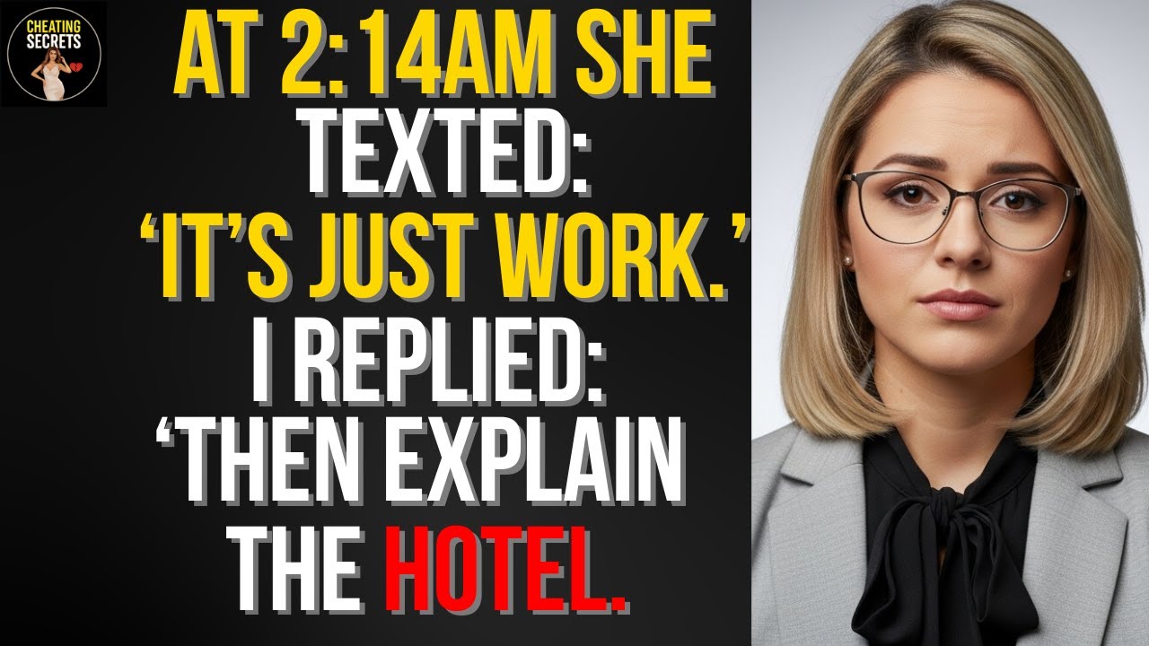 At 2:41AM She Texted: “It’s Just Work.” I Replied: “Then Explain the Hotel.”