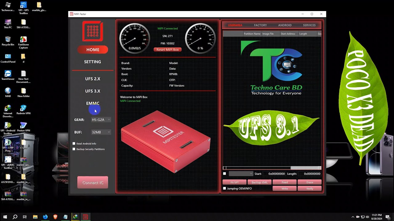 Poco X3 Pro Auto Dead UFS 3.1 Dead Boot Repair MIPI Tester  TechnocareBD 2025