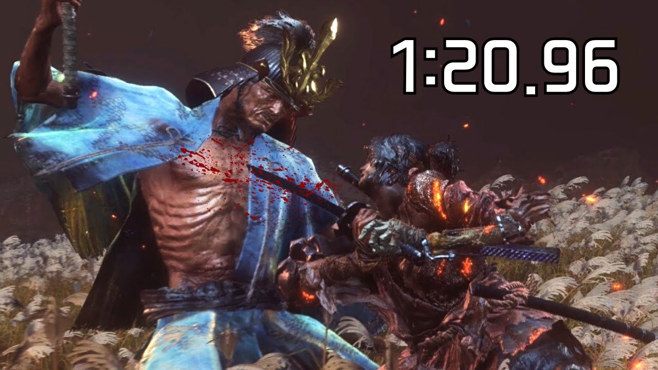 Sekiro - [New Record] Inner Isshin 1:20.96 (Reflection Boss Speedrun)