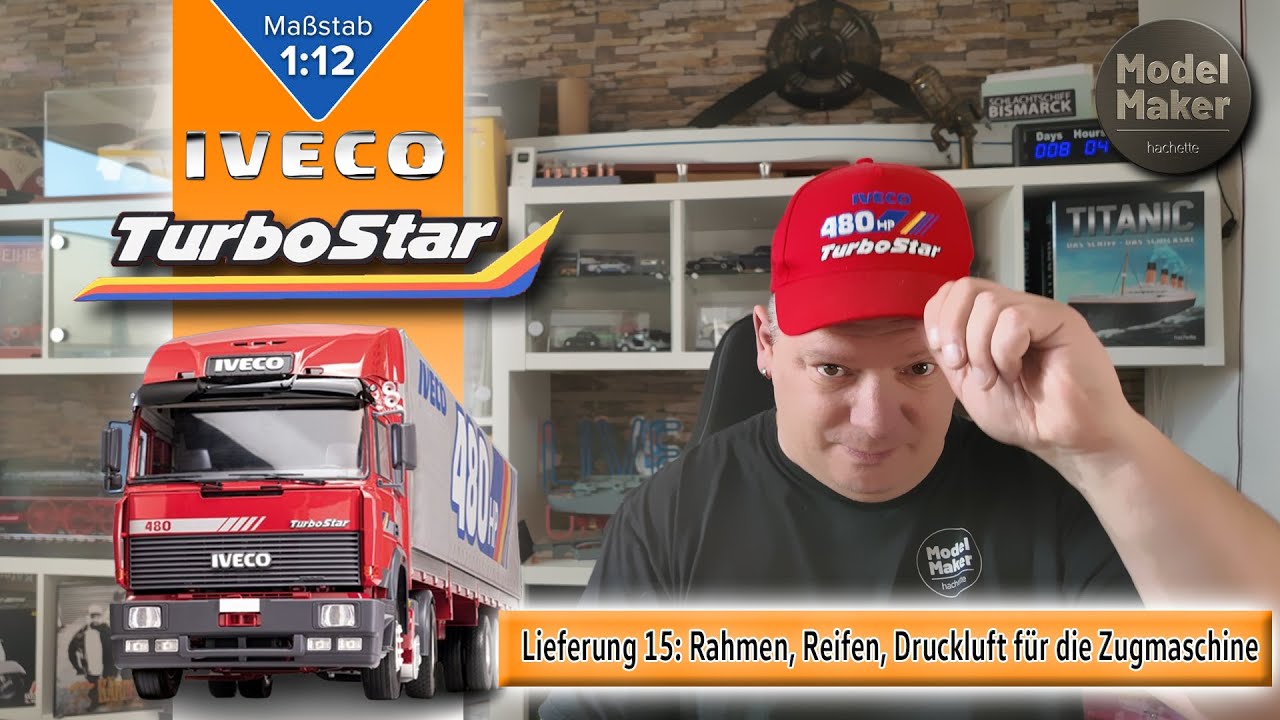 🚚 IVECO Turbostar 1:12 von Hachette #Lieferung15 - Rahmen, Räder, Kotflügel Zugmaschine