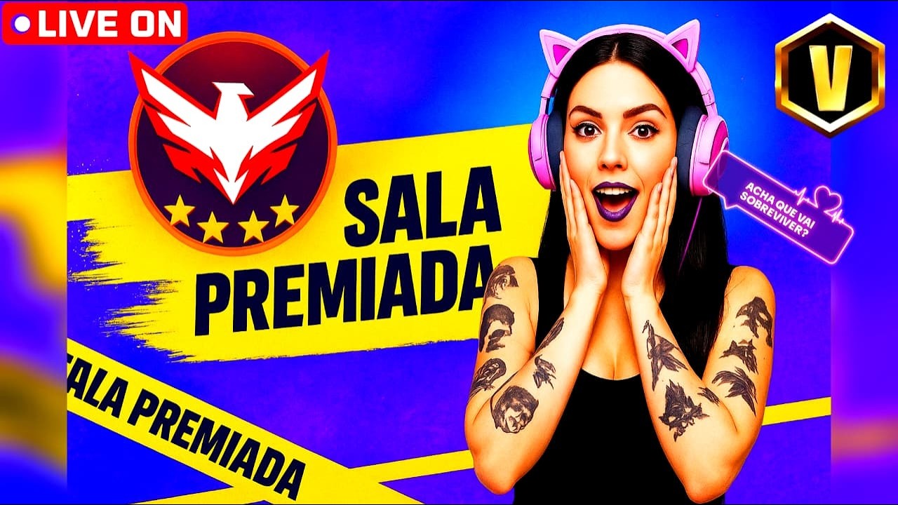 FREE FIRE AO VIVO JOGANDO COM INSCRITOS SALA PREMIADA VALENDO NOVO PASSE X1 DOS CRIA 4X4 6X6 FF
