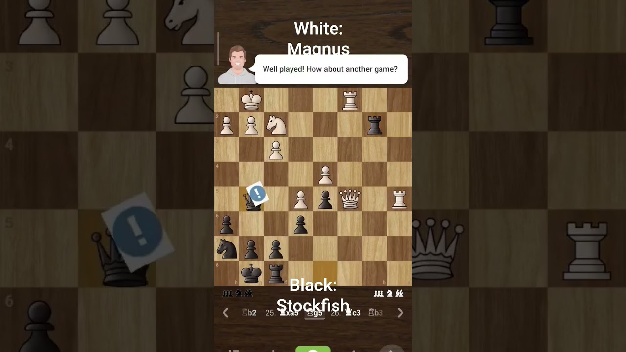 Stockfish vs Magnus rematch + 3 brilliant moves 