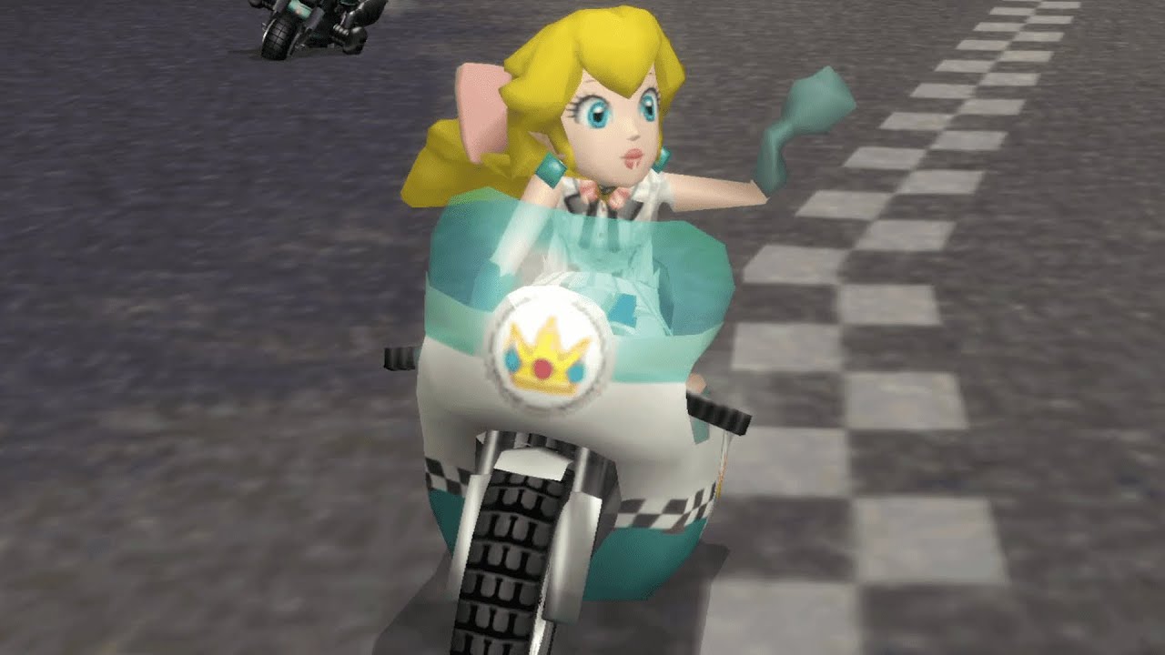 Elegant Peach in Mario Kart Wii