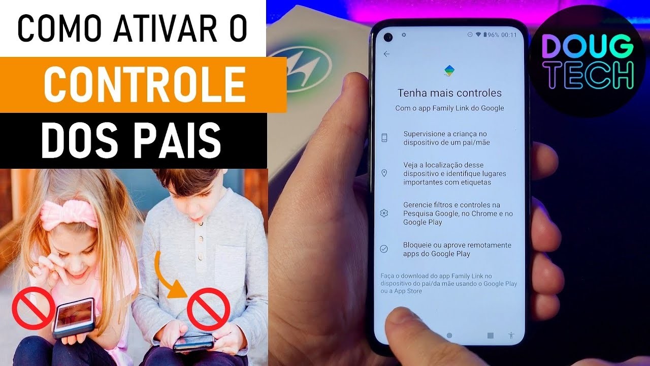 Como Ativar o CONTROLE dos PAIS e BLOQUEAR FUN&Ccedil;&Otilde;ES no Motorola