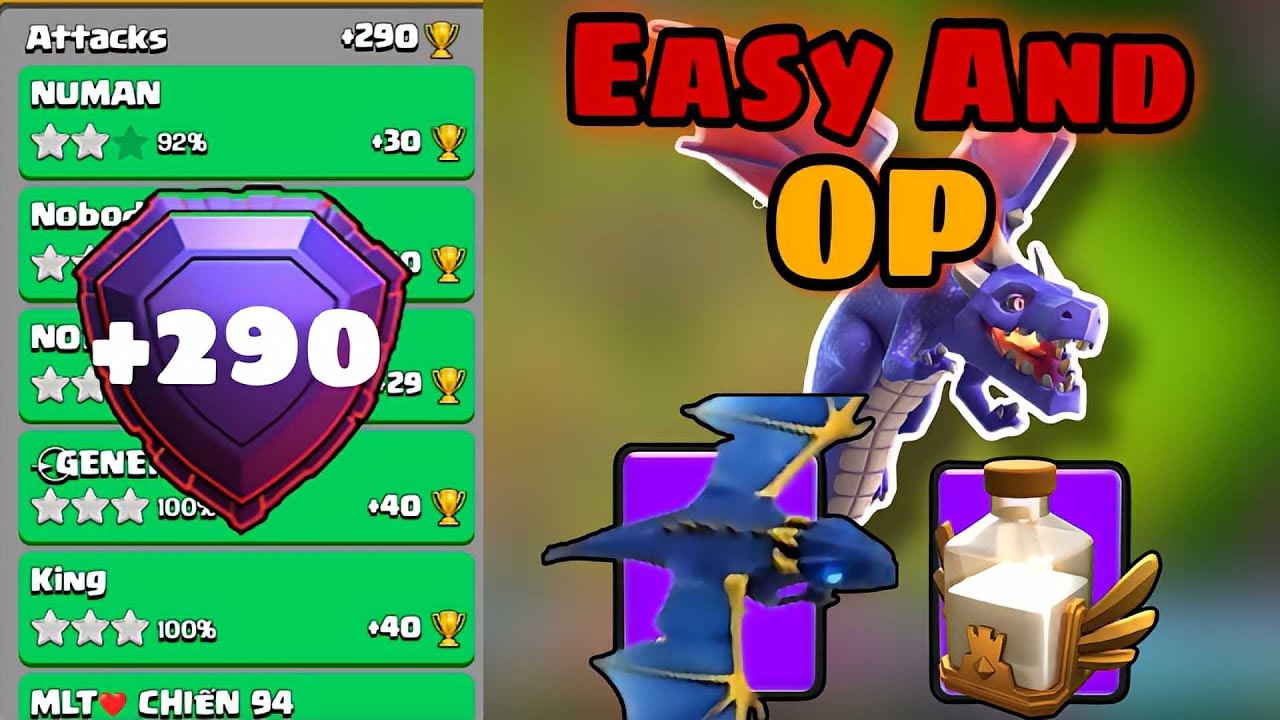 Mass dragon royal champion revive | Legend league attack april season Day - 6 | Clash of Clans