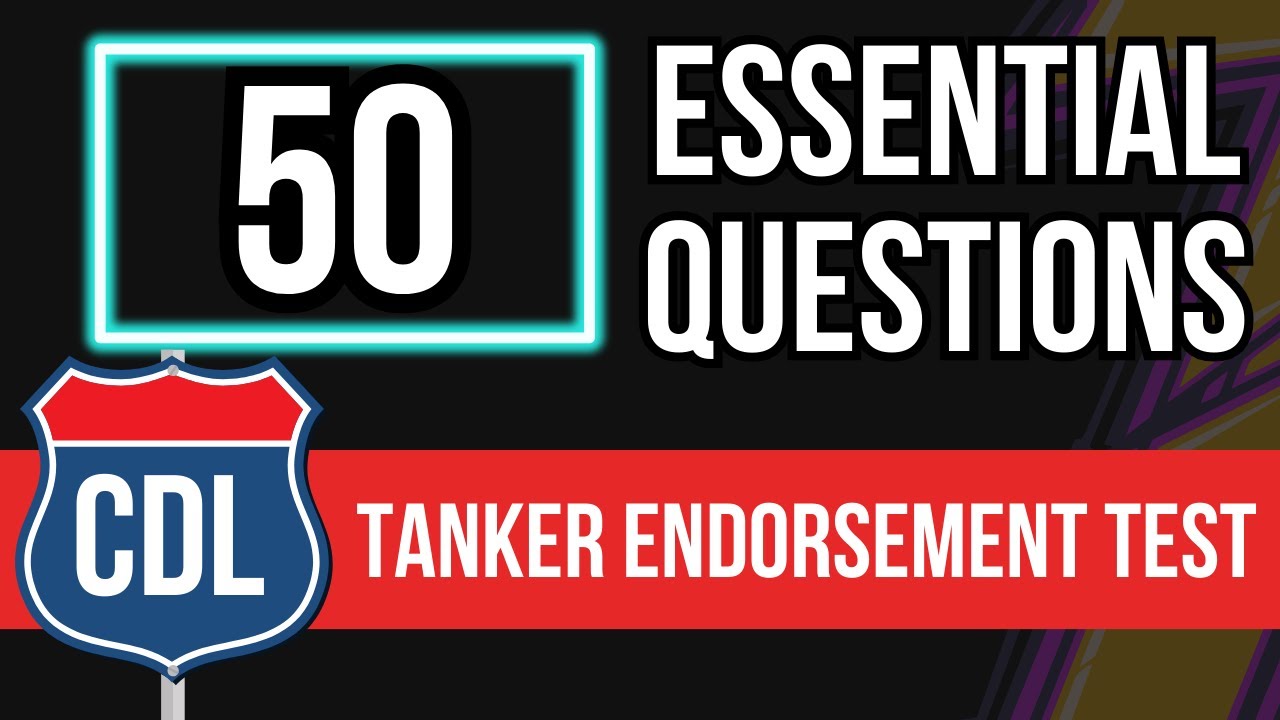 CDL Tanker Endorsement Test Questions and Answers 2026 (DMV Permit Practice Written Exam)
