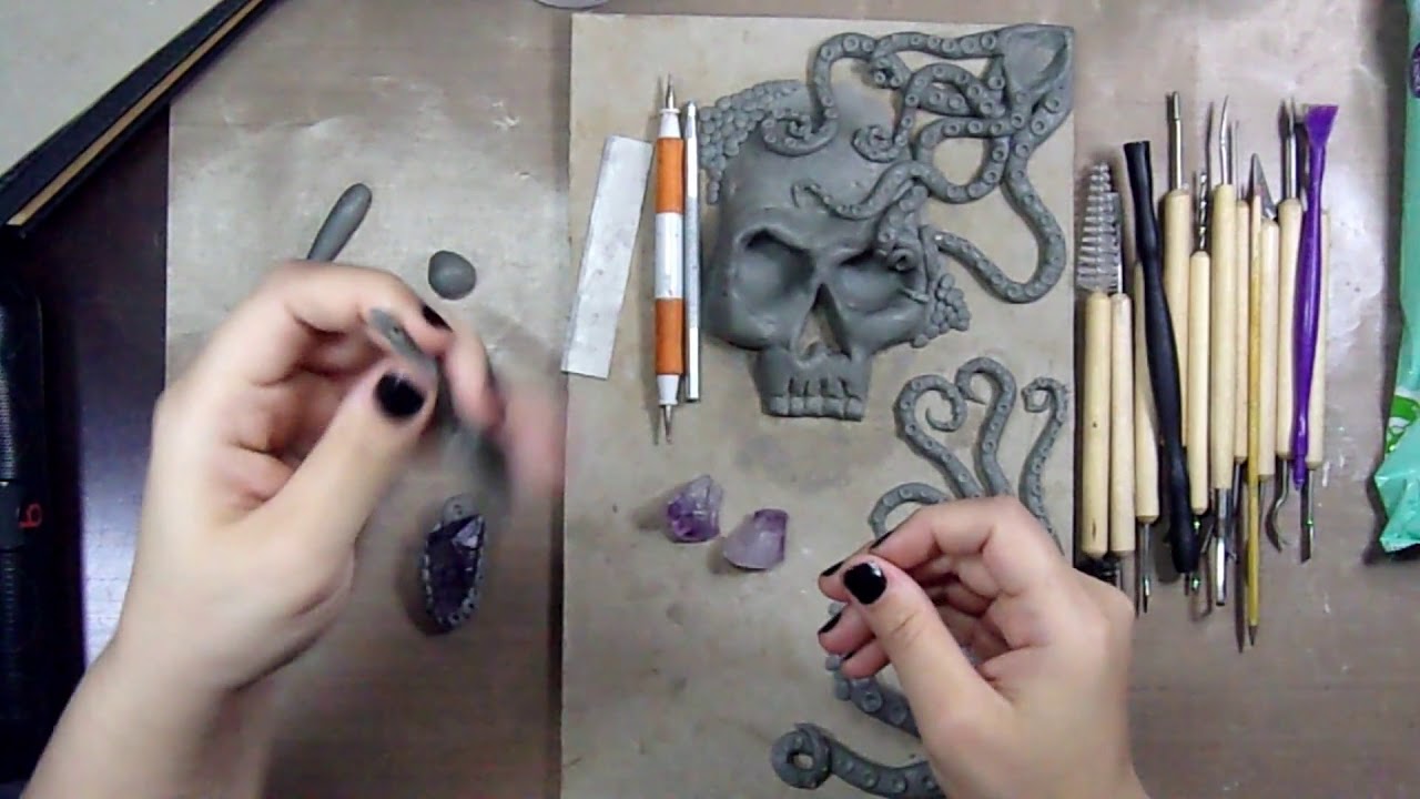 No Bake Sculpting for Journal Covers!!