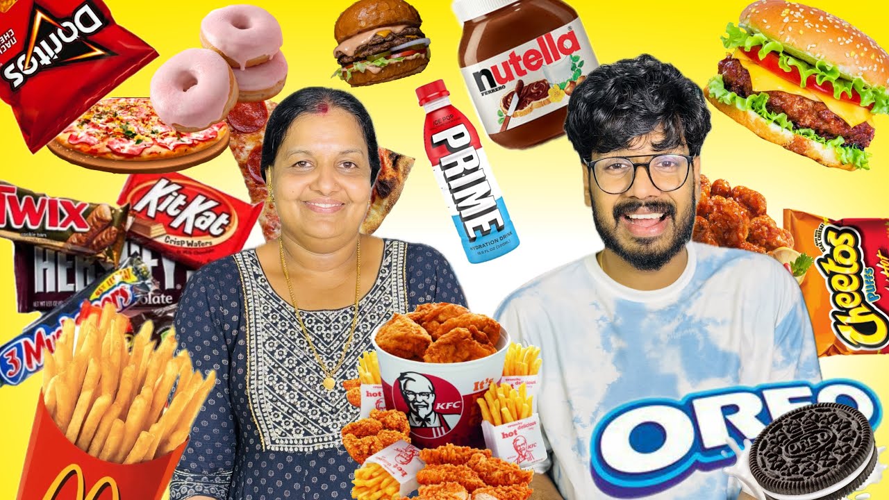 24 HOURS UNHEALTHY FOOD EATING CHALLENGE 🤩