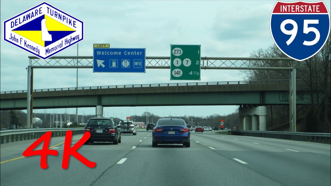 ⁴ᴷ Interstate 95 - Delaware northbound [4K VIDEO]