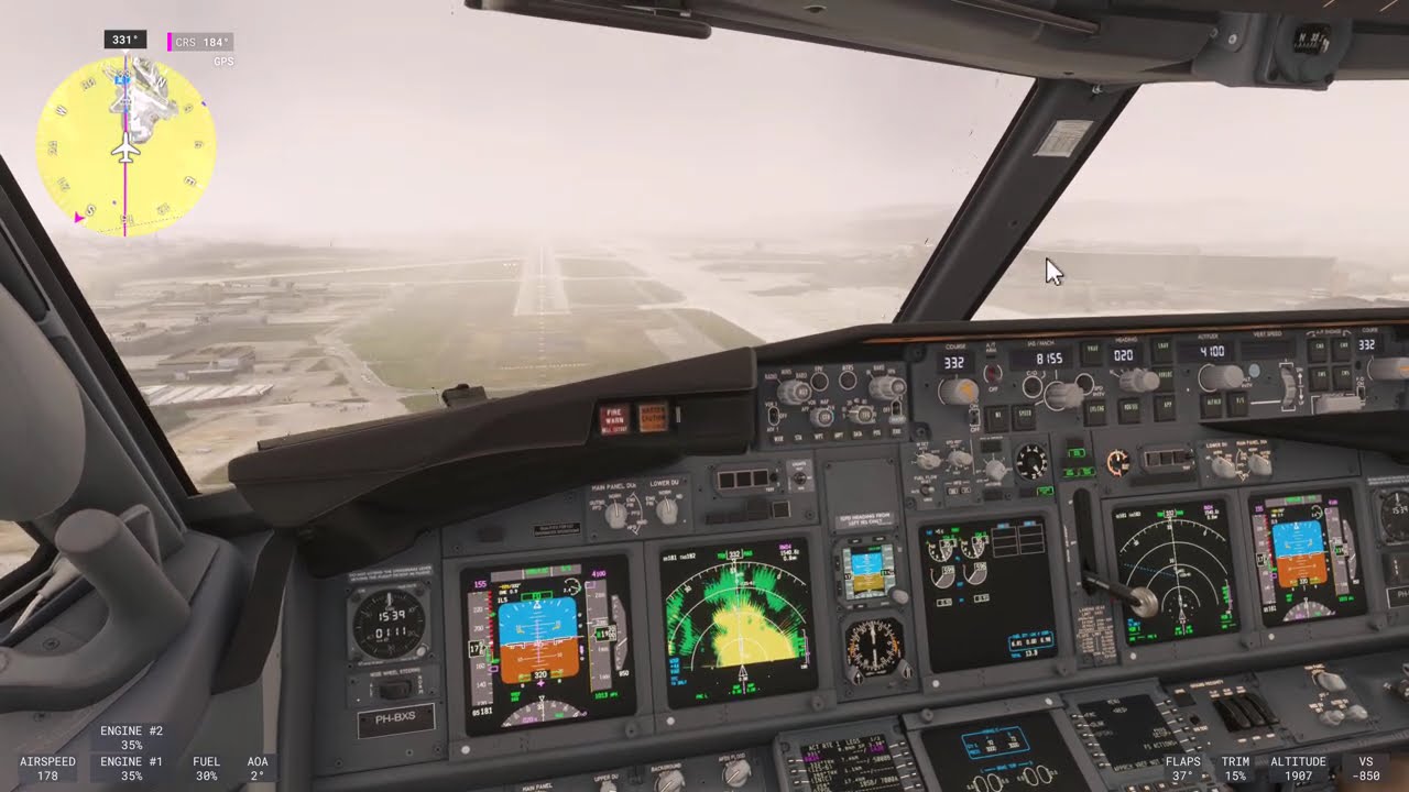 Zurich Switzerland Landing KLM 737-900