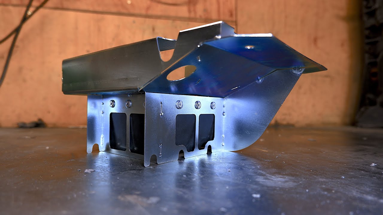 RB26 gated sump baffle feature - hand fabrication