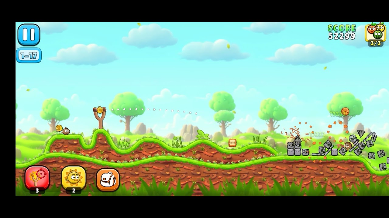 ANGRY CRUSHER CATAPULT || LV 17 || ORIGINAL SOUND || GAME PLAY || ORIGINAL SOUND||