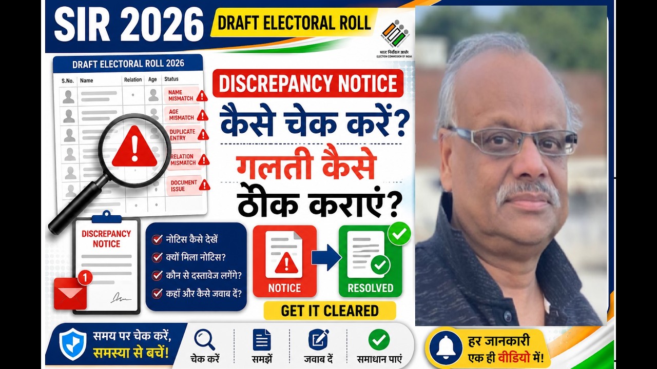 SIR 2026: How to Check the Draft Electoral Roll, Find Anomalies & Required Documents |