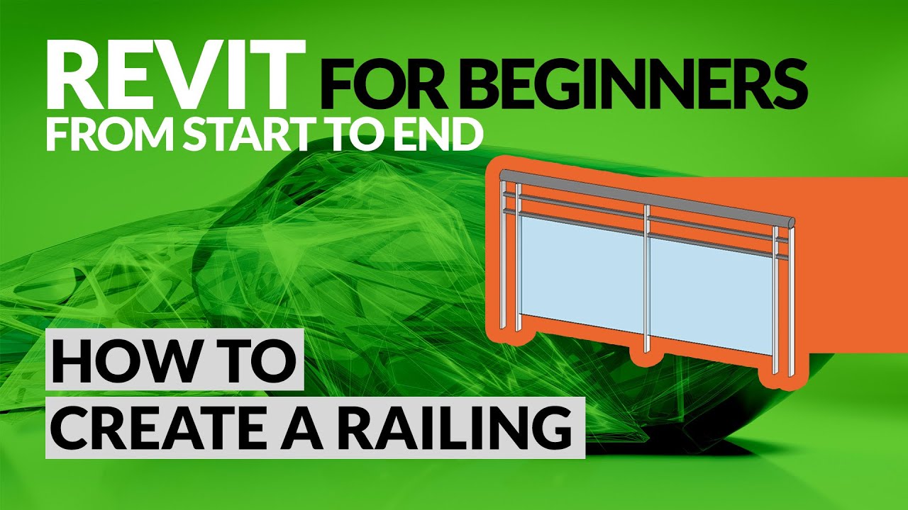 How to create a railing in Revit : Revit tutorials for beginners (2021)
