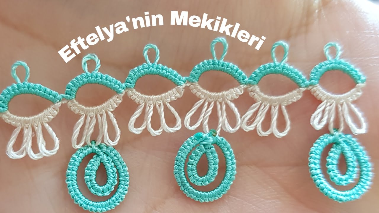 15.Kaydırma mekik ve düz mekik bir arada. Araya bir de daire modeli ekledim.
