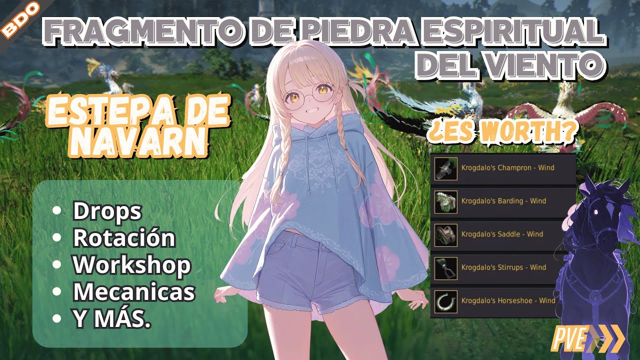 Krogdalo Wind Set- BDO | Fragmento de Piedra Espiritual                       del Viento