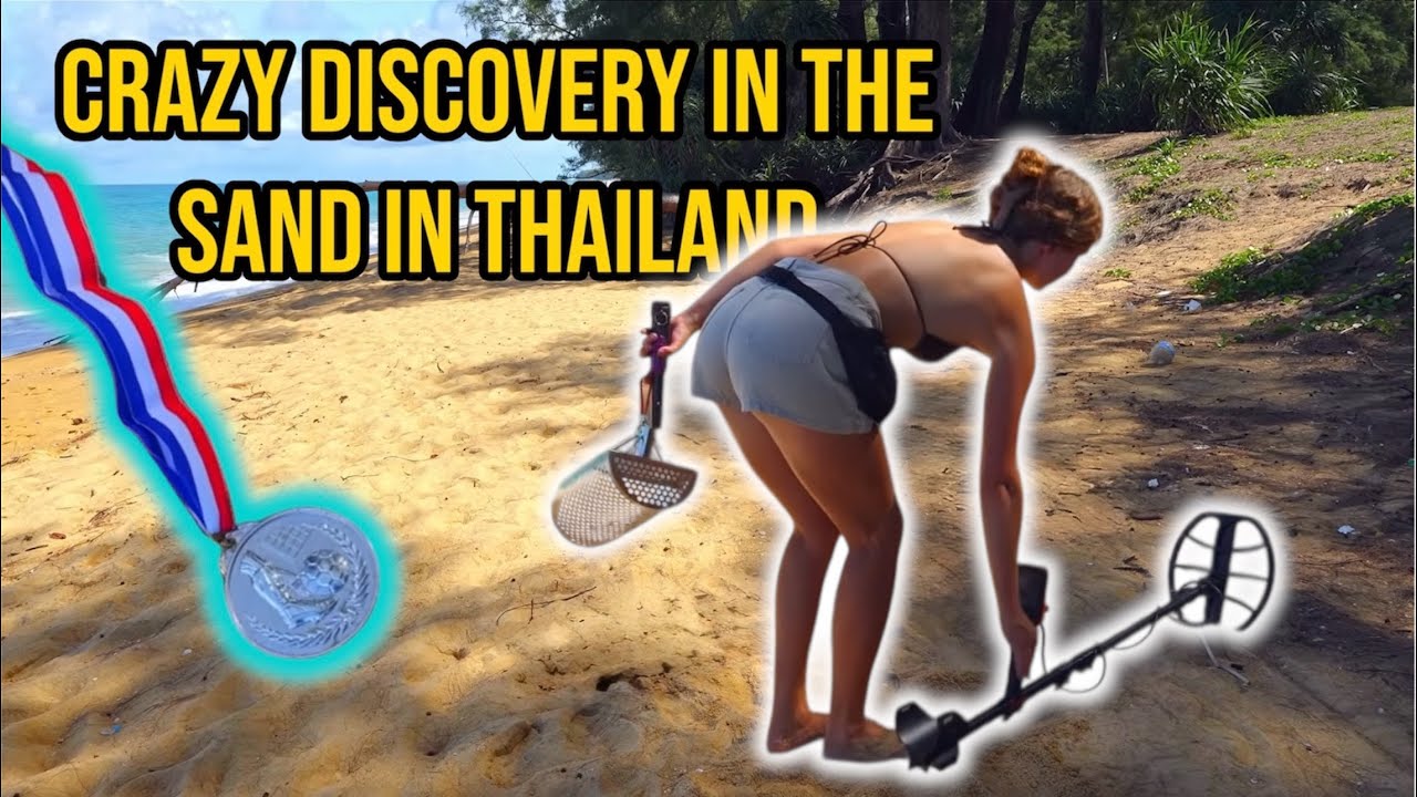 Crazy Beach Find in Thailand! 🌴🏝️✨ Subscribe ❤️ #treasuresearch #metaldetecting #beachfinds 
