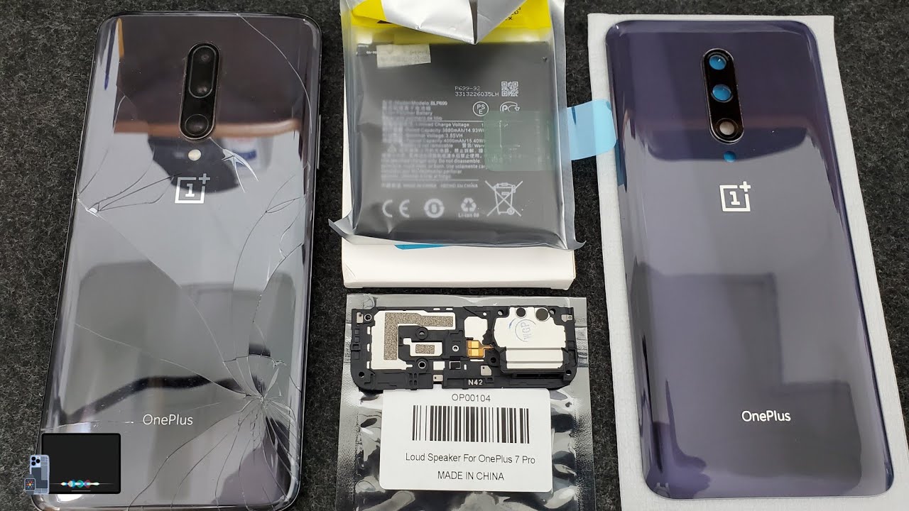 One Plus 7 Pro | Battery / Loud Speaker / Rear Glass Battery Cover Housing Replacement.