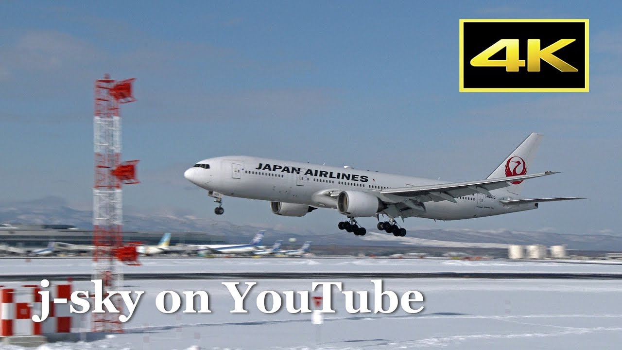 [4K] 50 Minutes Plane Spotting in Snow - BEST - New Chitose Airport / 雪の新千歳空港 JAL ANA 国内線 国際線