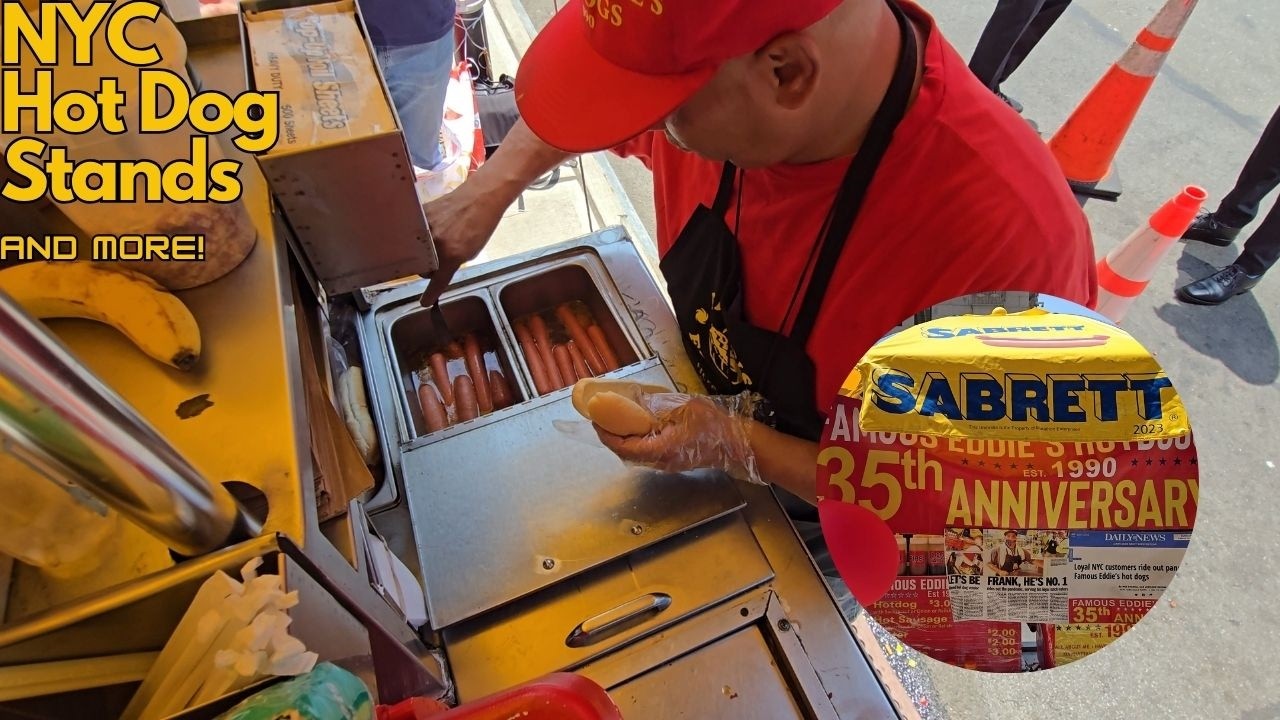 BEST Dirty Water Dogs in NYC!  FAMOUS EDDIE'S CELEBRATES 35 YEARS!