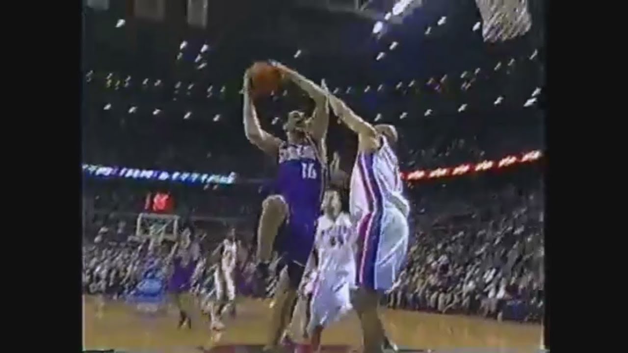 Peja Stojakovic 25 Points, Game Winner @ Pistons, 2003-04.