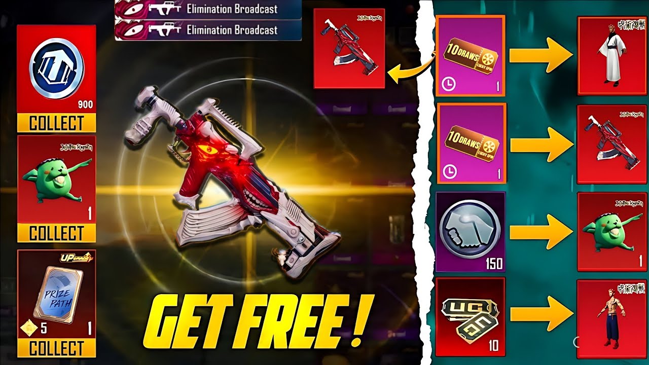 Free Upgraded Groza Is Here | New Prize Path And Old Rare Upgraded Groza Skin | Free Rewards | PUBGM