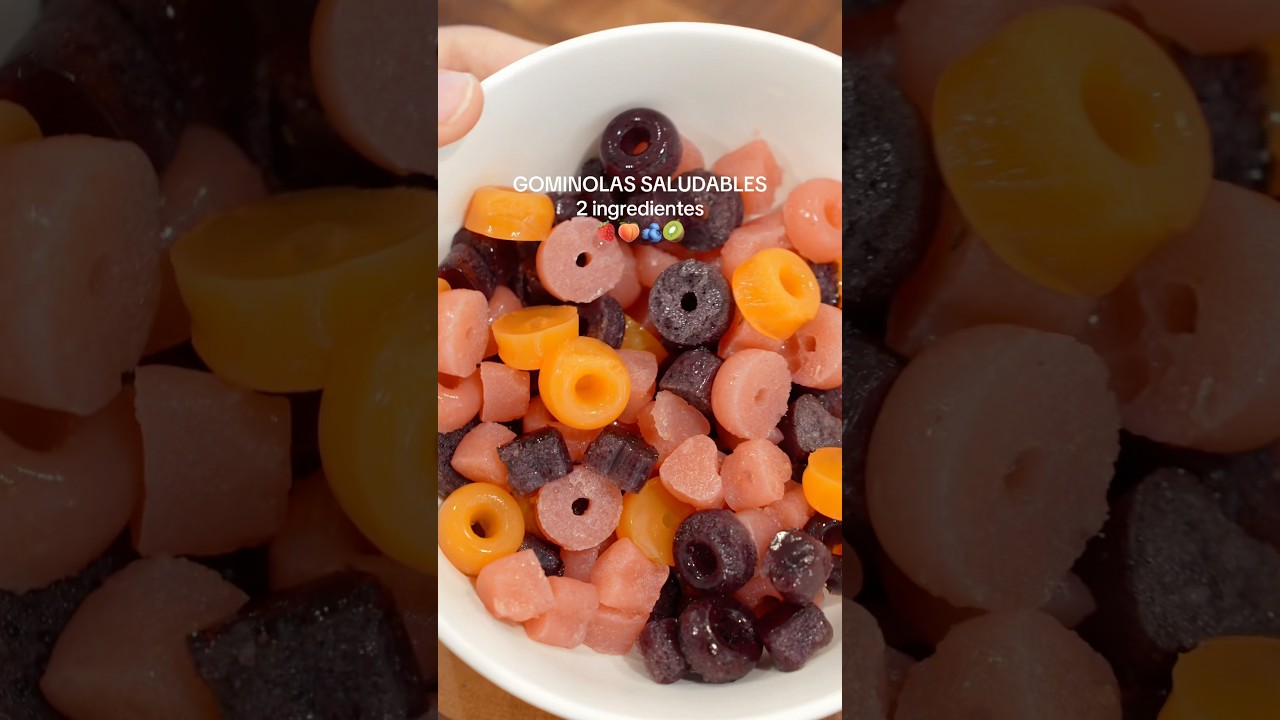 Gominolas saludables🔥 #recetasfaciles #recetasrapidas #recetasfit #gominolas #chuches #gomitas