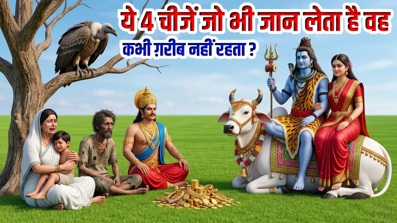 भगवान भोलेनाथ ने बताया ये 4 चीजें जो भी जान लेता है वह कभी ग़रीब नहीं रहता | jay Bholenath 