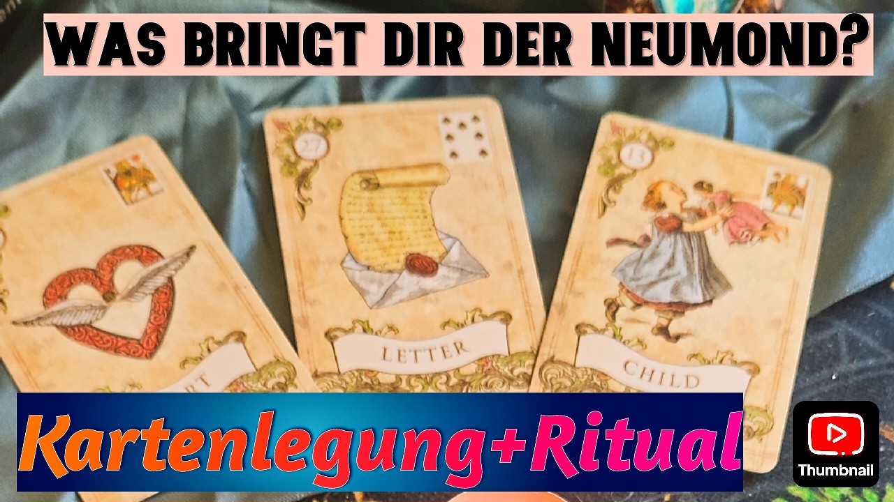 Was bringt Dir der Neumond / Kleine Kartenlegung + Ritual