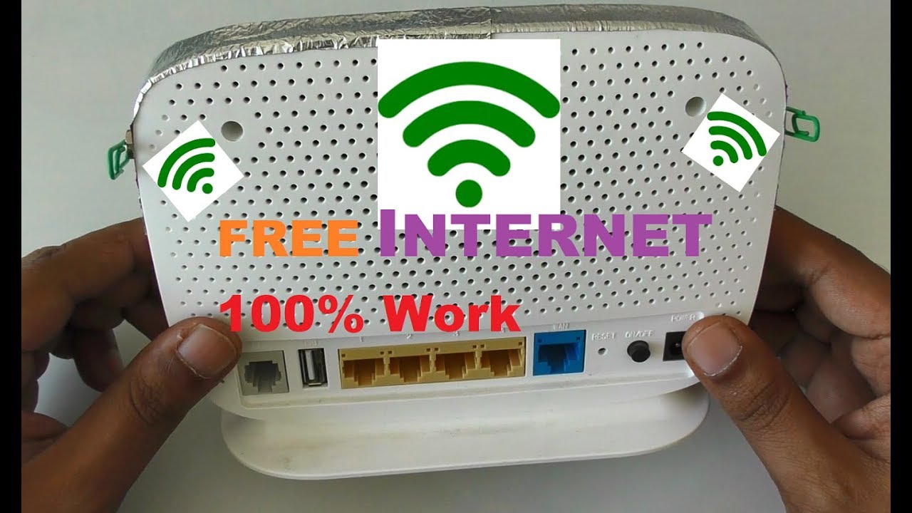 TRICK FREE INTERNET DATA WIFI MODEM AT HOME 100% WORKING FREE