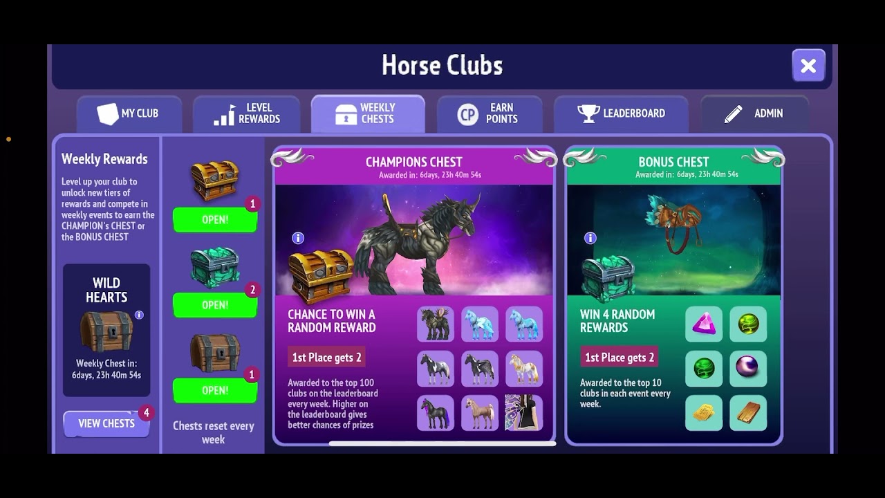 OPENING CHAMPIONS CHESTS!! am i buying red?! || Emily Wolf #horseridingtales