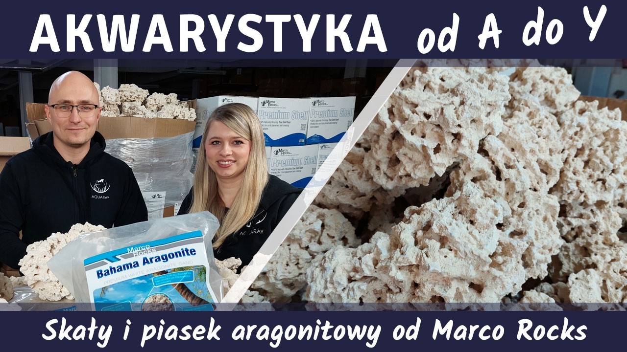 Akwarystyka od A do Y z AQUARAY - Skały MARCO ROCKS i piasek aragonitowy Bahama od MARCO ROCKS