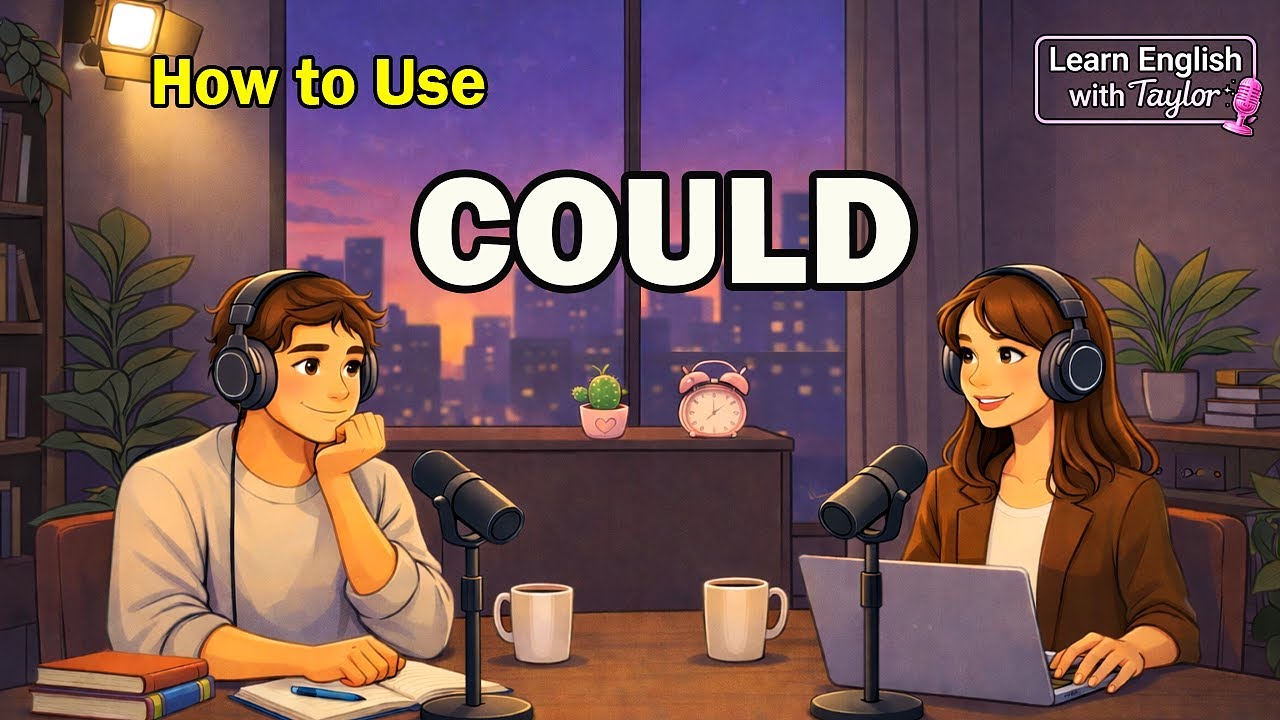 English Podcast for Beginners : How to Use COULD in English | Easy A1–A2
