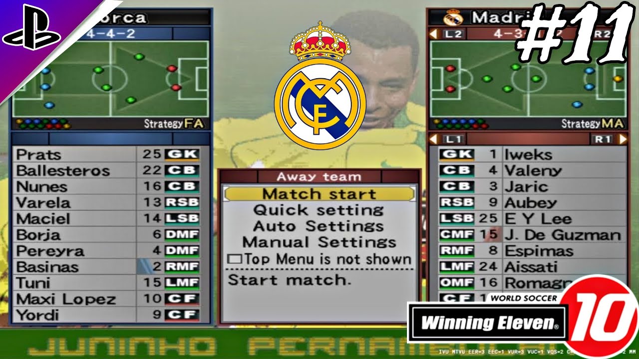 Winning Eleven 10 Real Madrid Master League - Potensi Pemain Baru Real Madrid Cukup Baik - Part 11