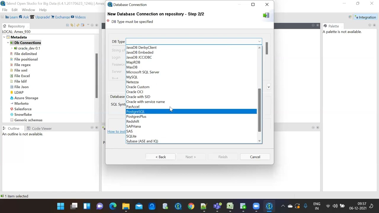 #class1 || Talend Developer || Metadata scan
