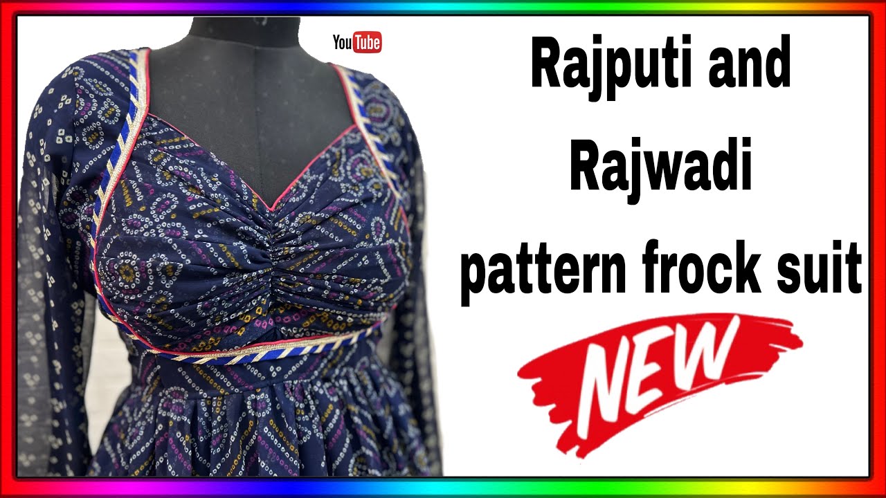 Rajputi blouse pattern frock banan ka high neck blause banane ka tarika