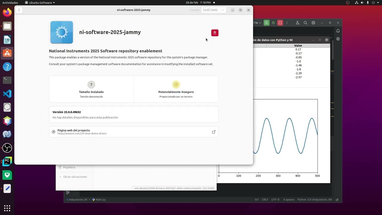 DAQmx en Linux