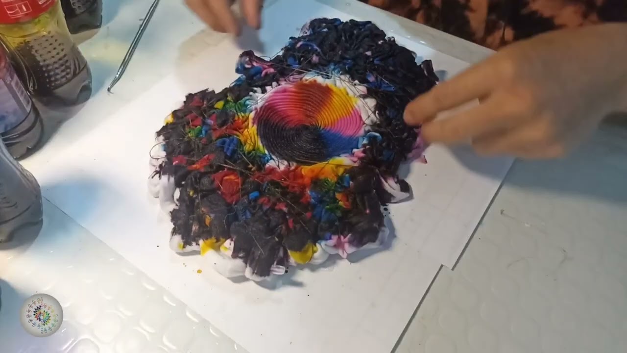 HOW TO TIEDYE | galaxy effect with glow in the dark stars