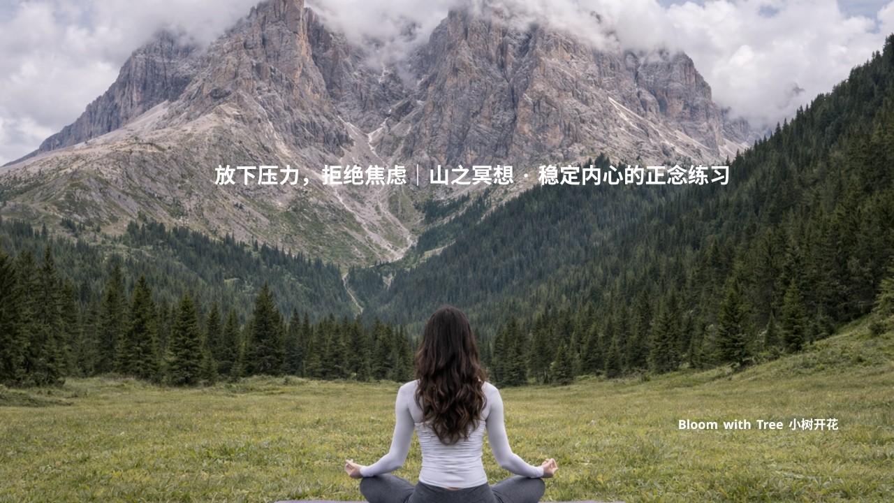 放下压力，拒绝焦虑 | 山之冥想，稳定内心的正念练习