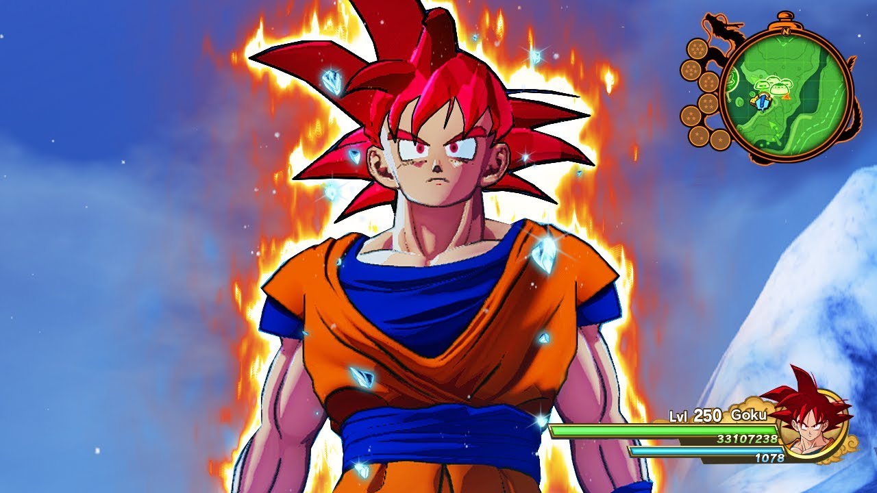 NEW Goku Transforms into a Super Saiyan God in Dragon Ball Z Kakarot (MODS)