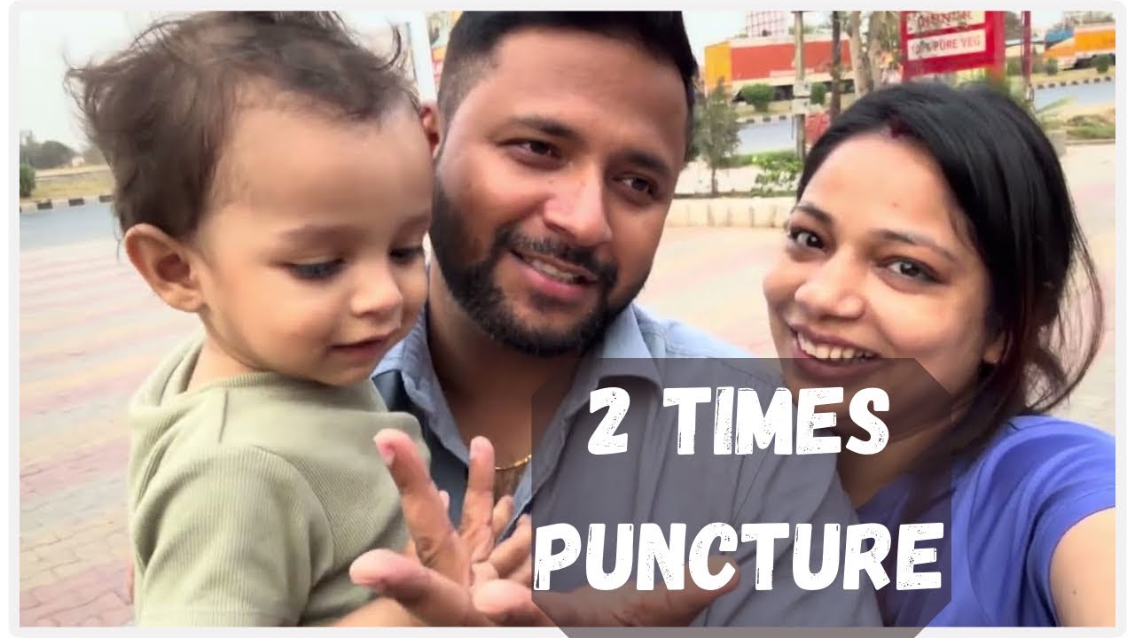 Gwalior से निकलते ही 2 बार Tyre Puncture 😭 | Travel Vlog