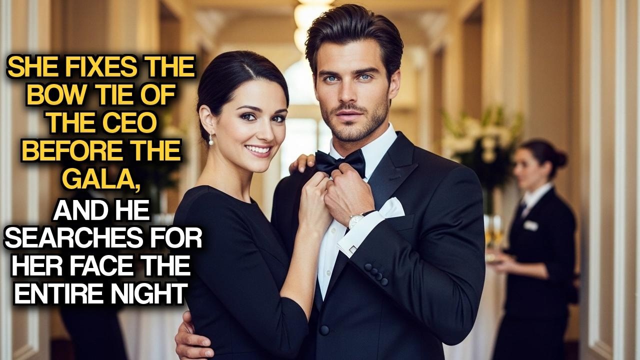 She Fixes The Bow Tie Of The CEO Before The Gala, And He Searches For Her Face The Entire Night