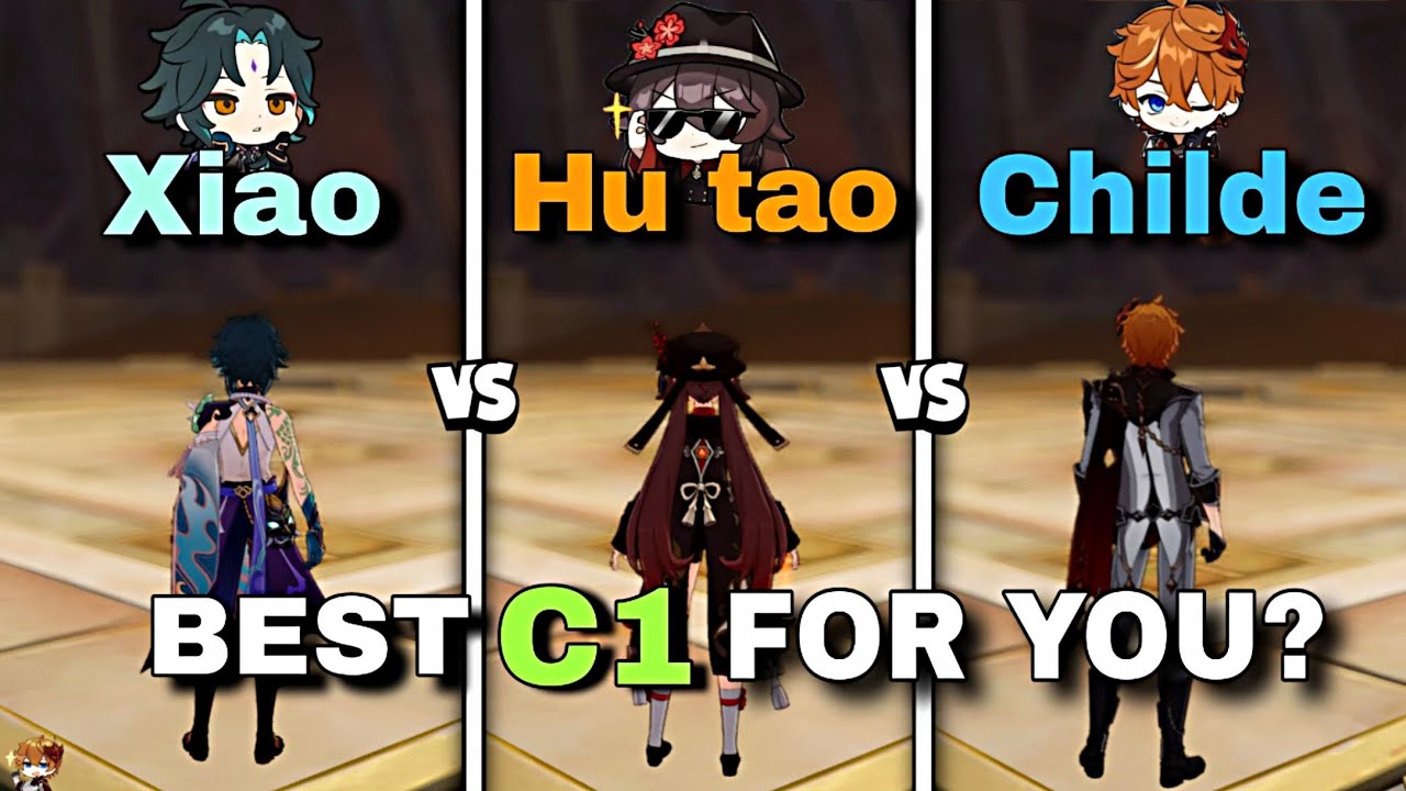 BEST C1 CHARACTER FOR YOU [ HU TAO VS CHILDE VS XIAO ] | Genshin impact