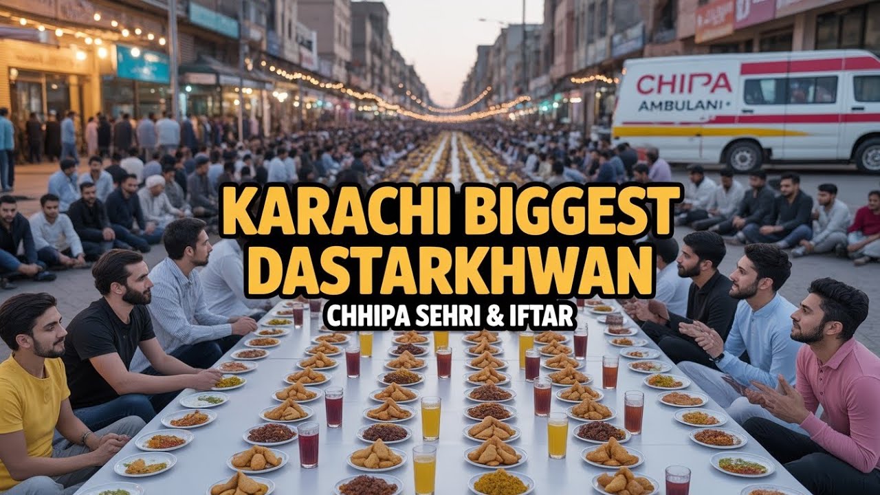 Chhipa Dastarkhwan Karachi 21 Ramadan | Biggest Sehri & Iftar for Thousands